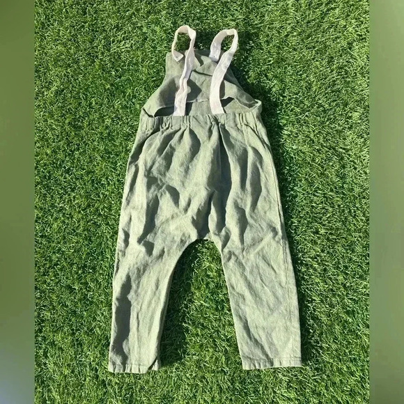 Lola & Stella Overalls Green Size 2T - Picture 2 of 3